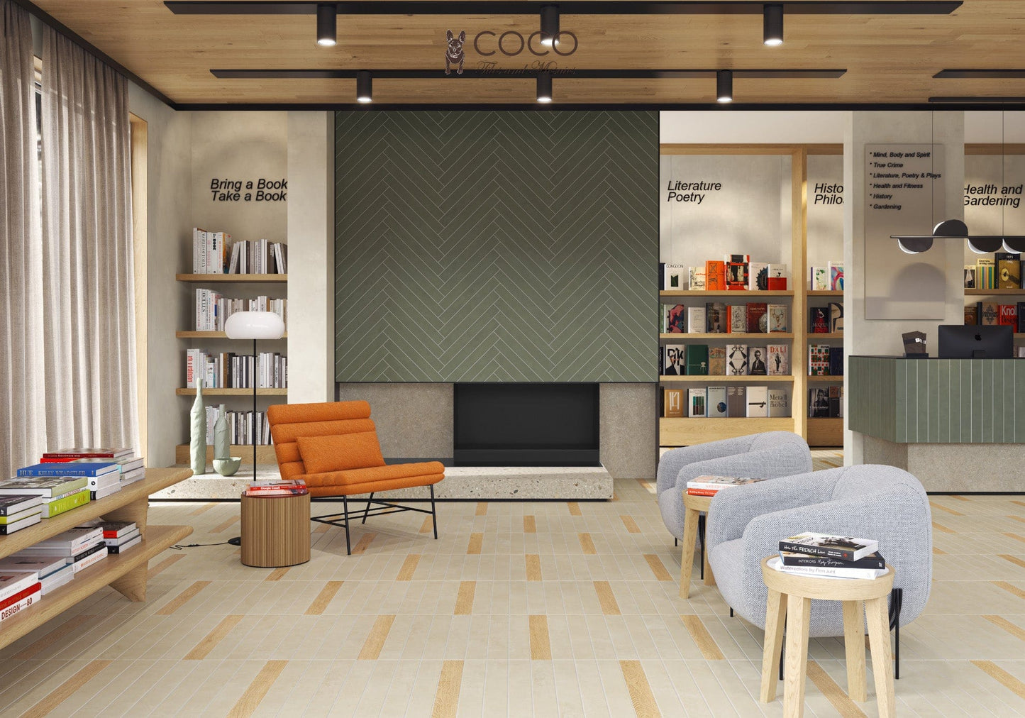 Driftboard Shore Series - Sandy Shore Matte 75x600mm Porcelain Tile