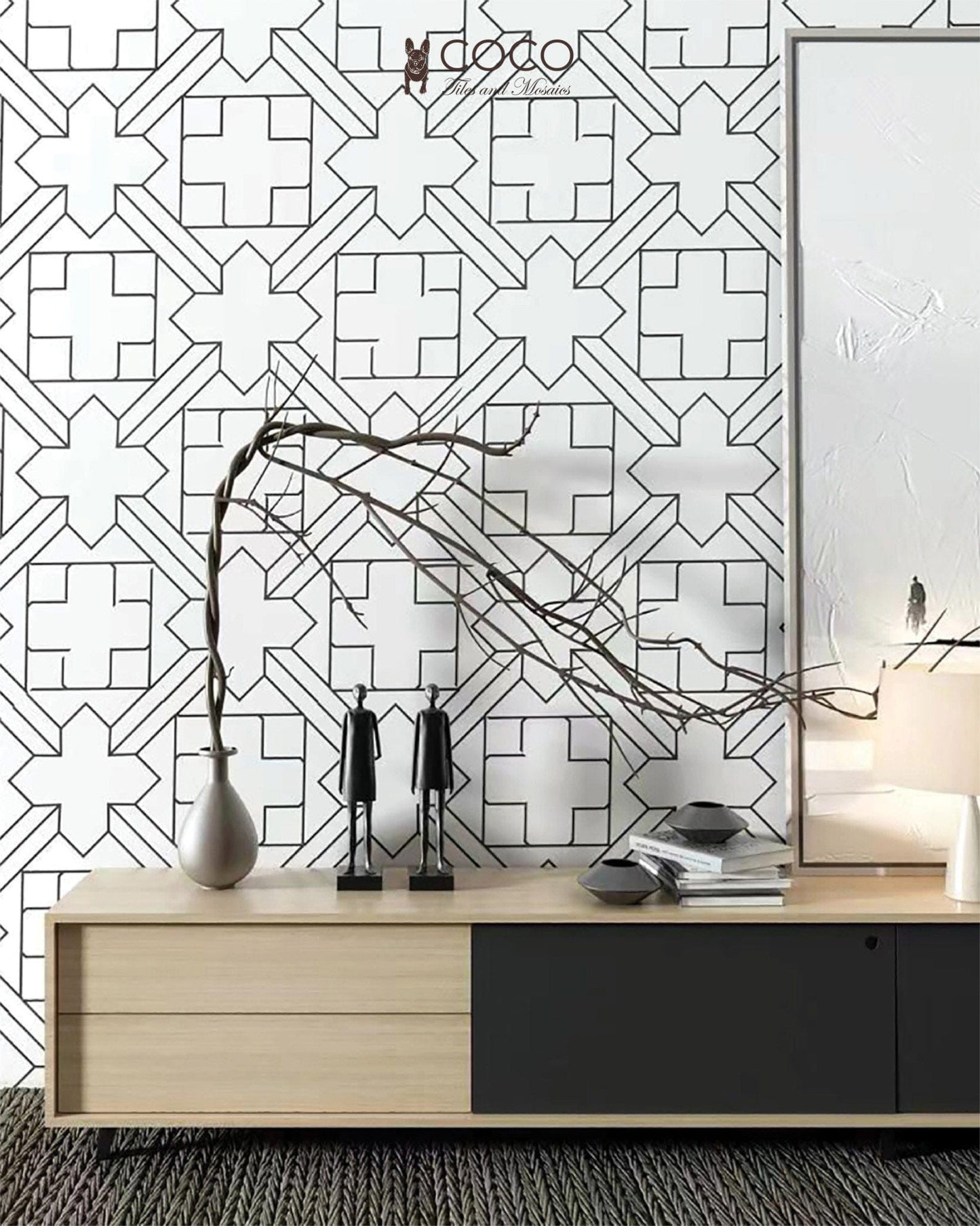 Geometry Bohemian Series - X Factor Satin 300x300mm Ceramic Tile