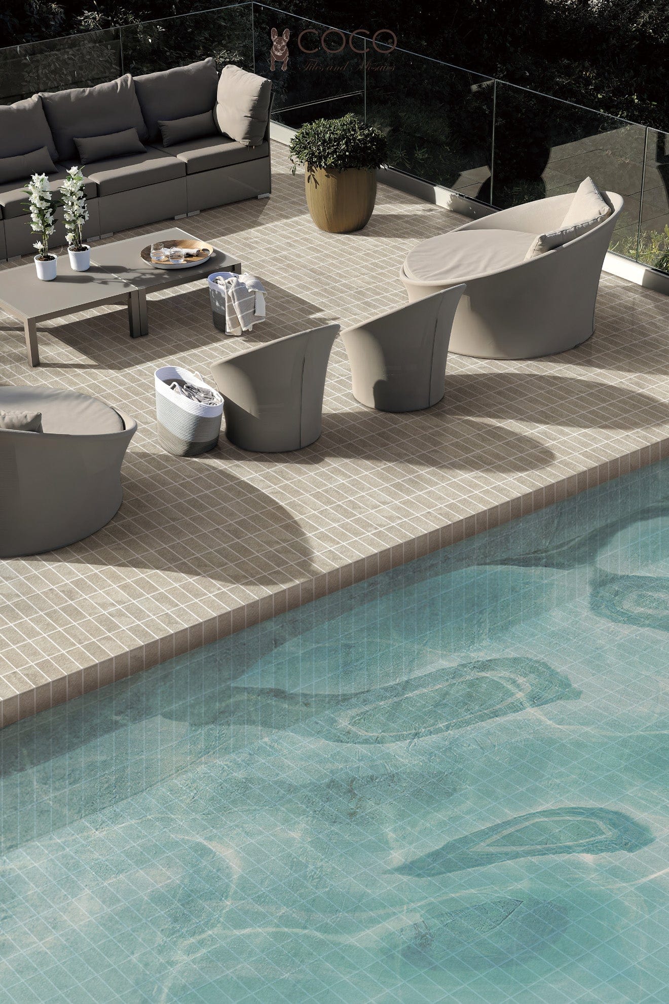 Hidden Gem Series - Chalk Naturale Stack Bond Matte 45x95mm Mosaic Tile
