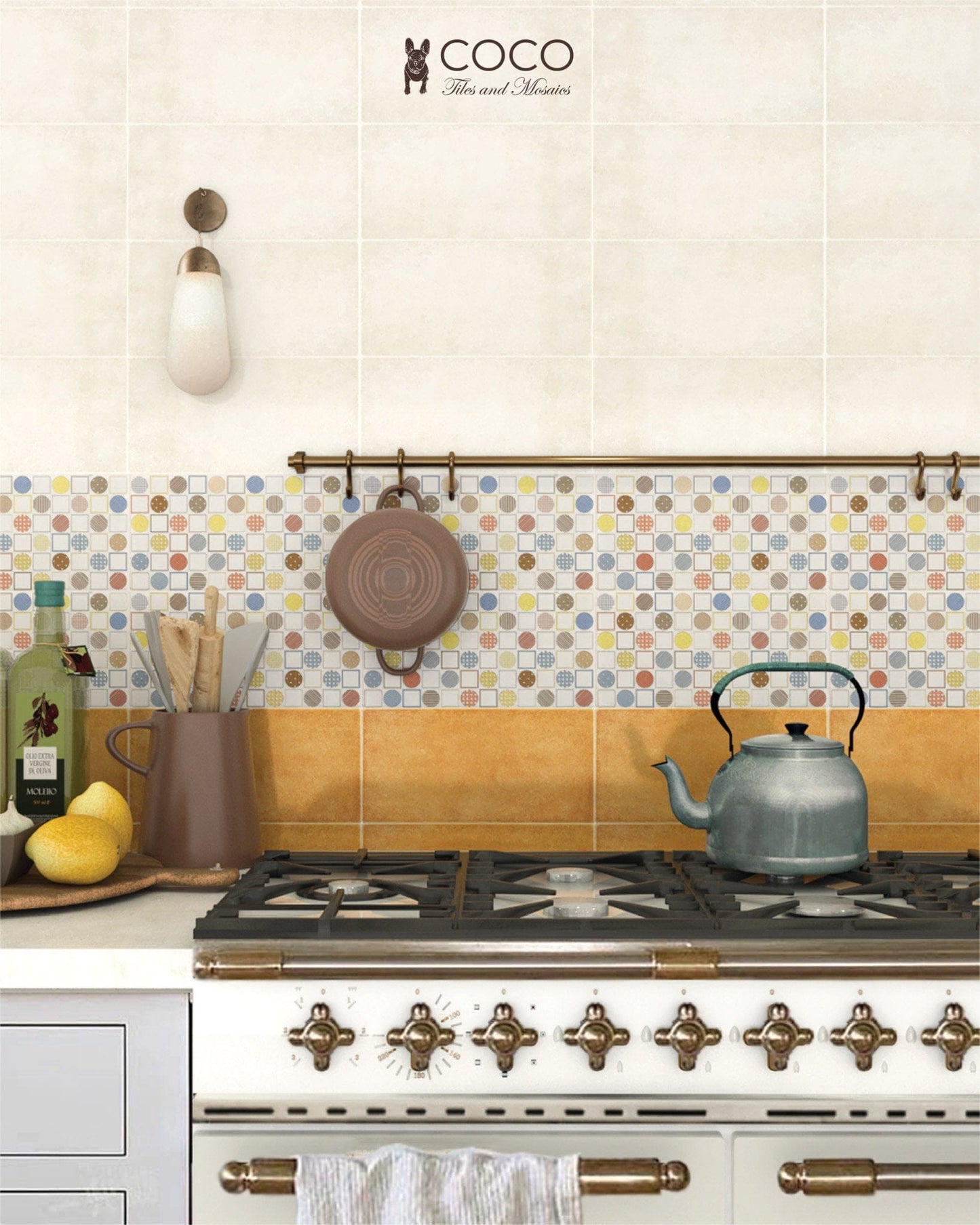 Geometry Bohemian Series - Milky Way Set 2 Satin 165x330mm Ceramic Tile