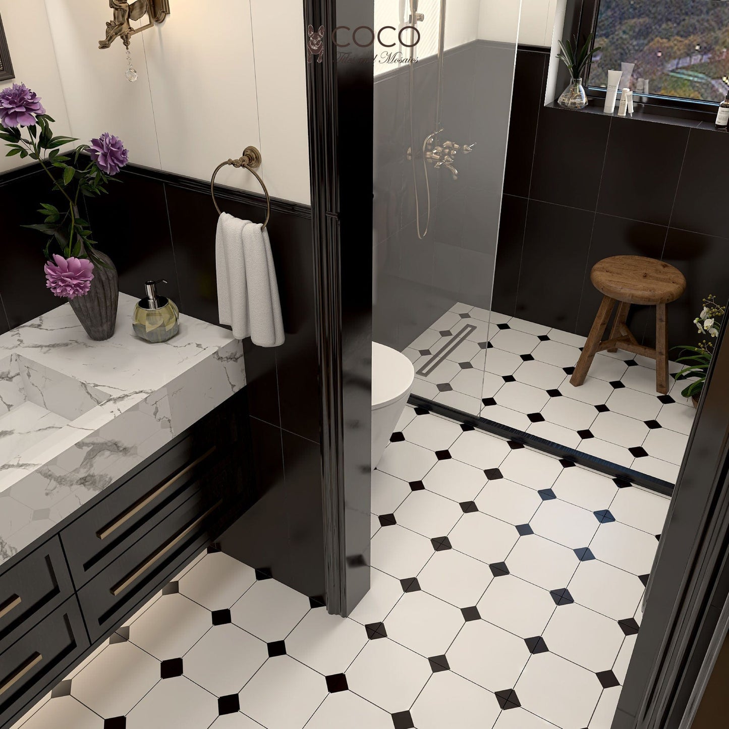 Earth Tone Colour Palette Series - Milk Snow Satin 300x600mm Ceramic Tile