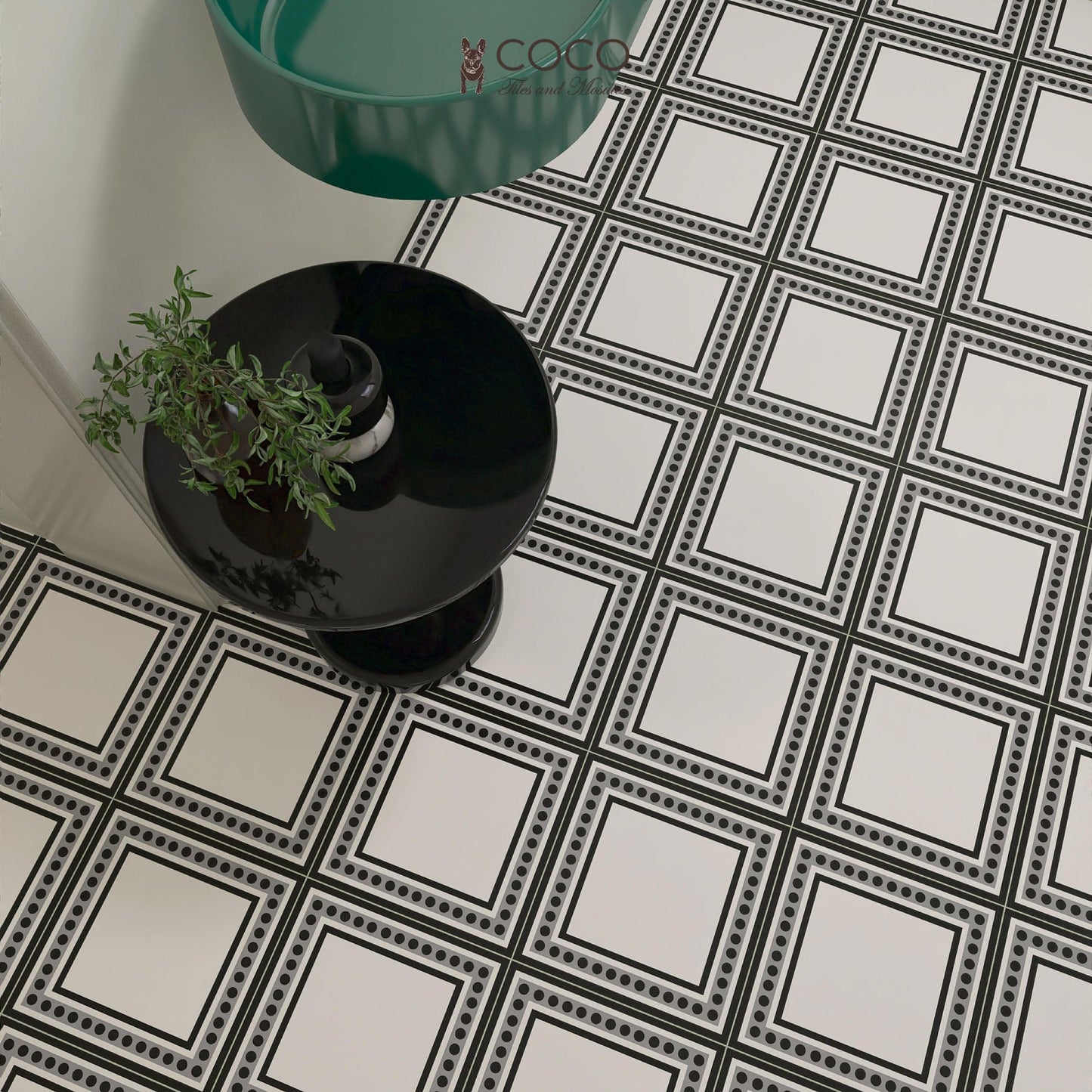 Modern Monochrome Series - Tuxedo Matte 300x300mm Porcelain Tile