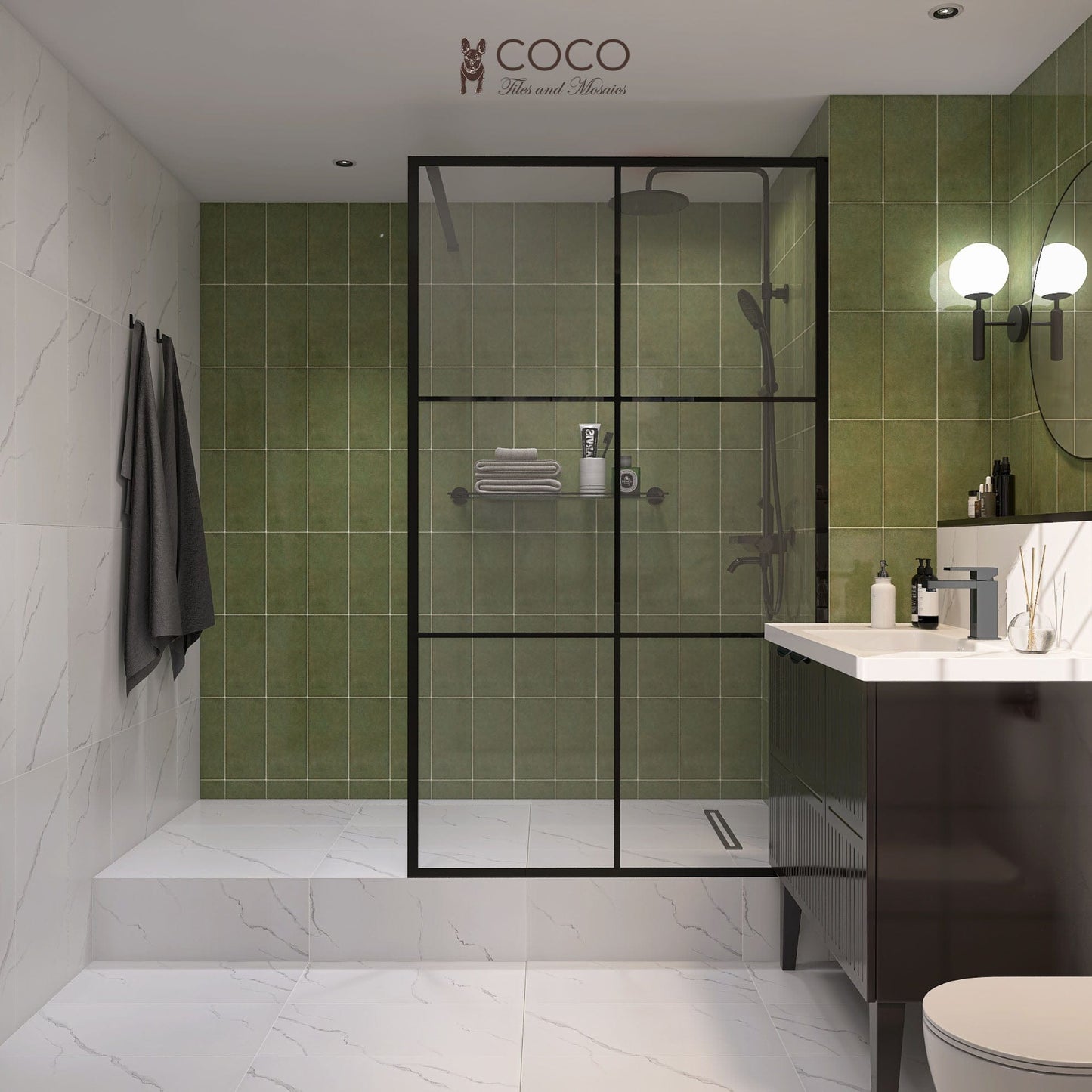 Wild Mirage Series - Vaucluse White Satin 300x600mm Ceramic Tile