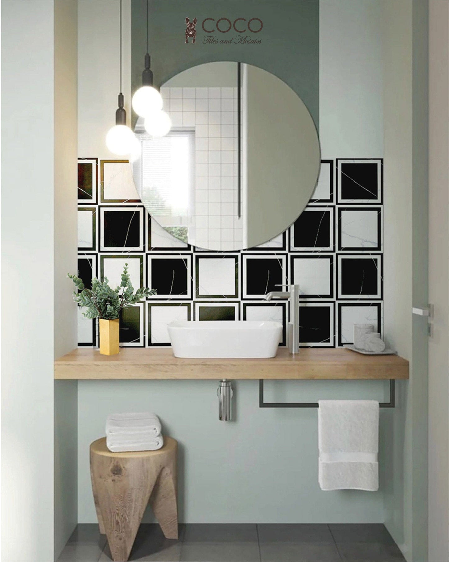 Artist's Palette Series - Space Grey Satin 300x600mm Ceramic Tile