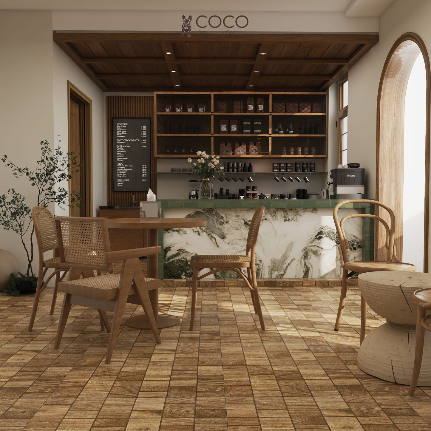 Timberlace Series - Ashveil Matte 600x600mm Porcelain Tile