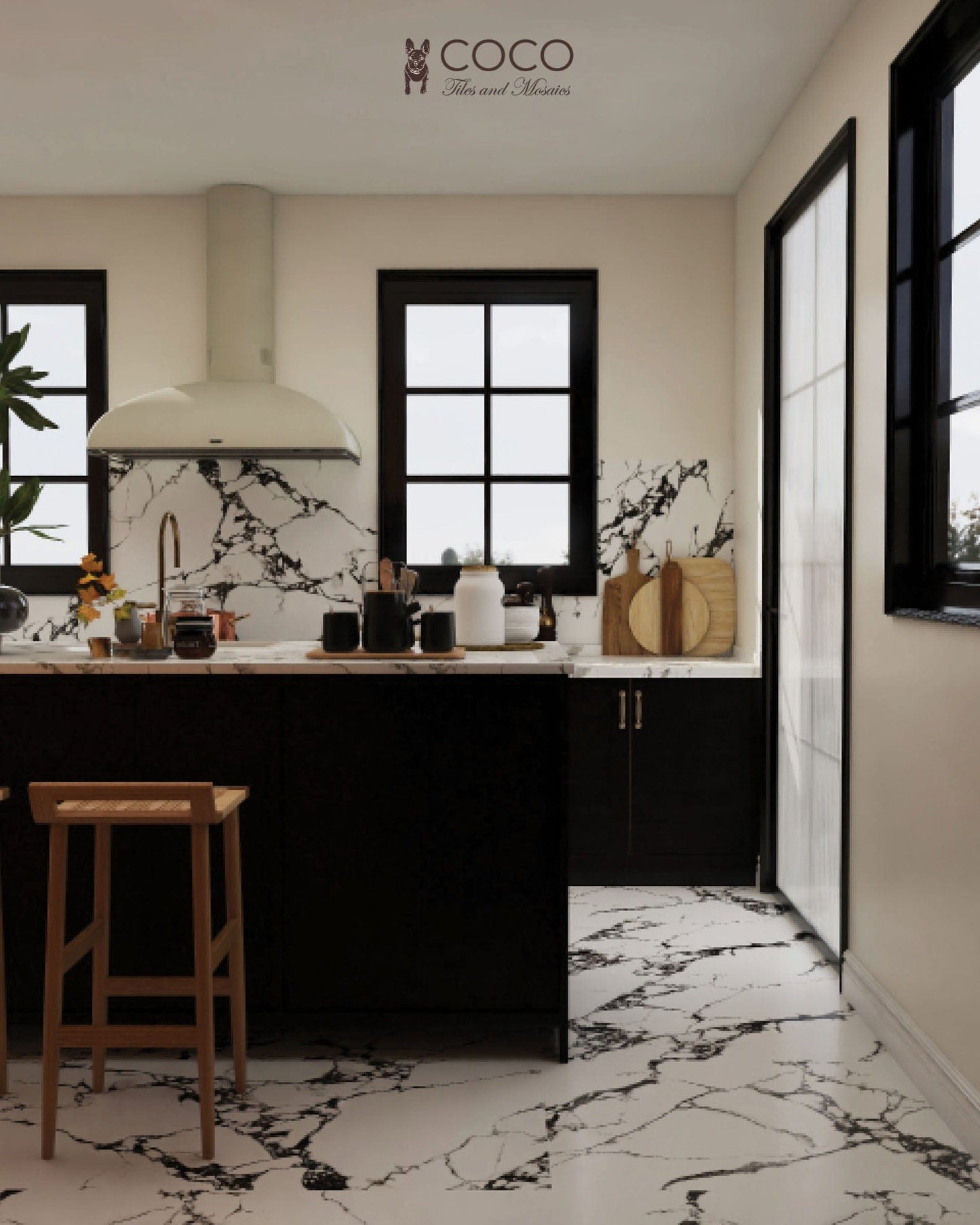Stellar Veins Series - Obsidian Night Satin 600x1200mm Porcelain Tile