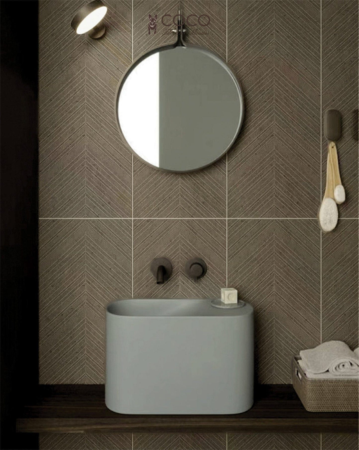 W Series - Lunar Surface Matte 300x800mm Ceramic Tile
