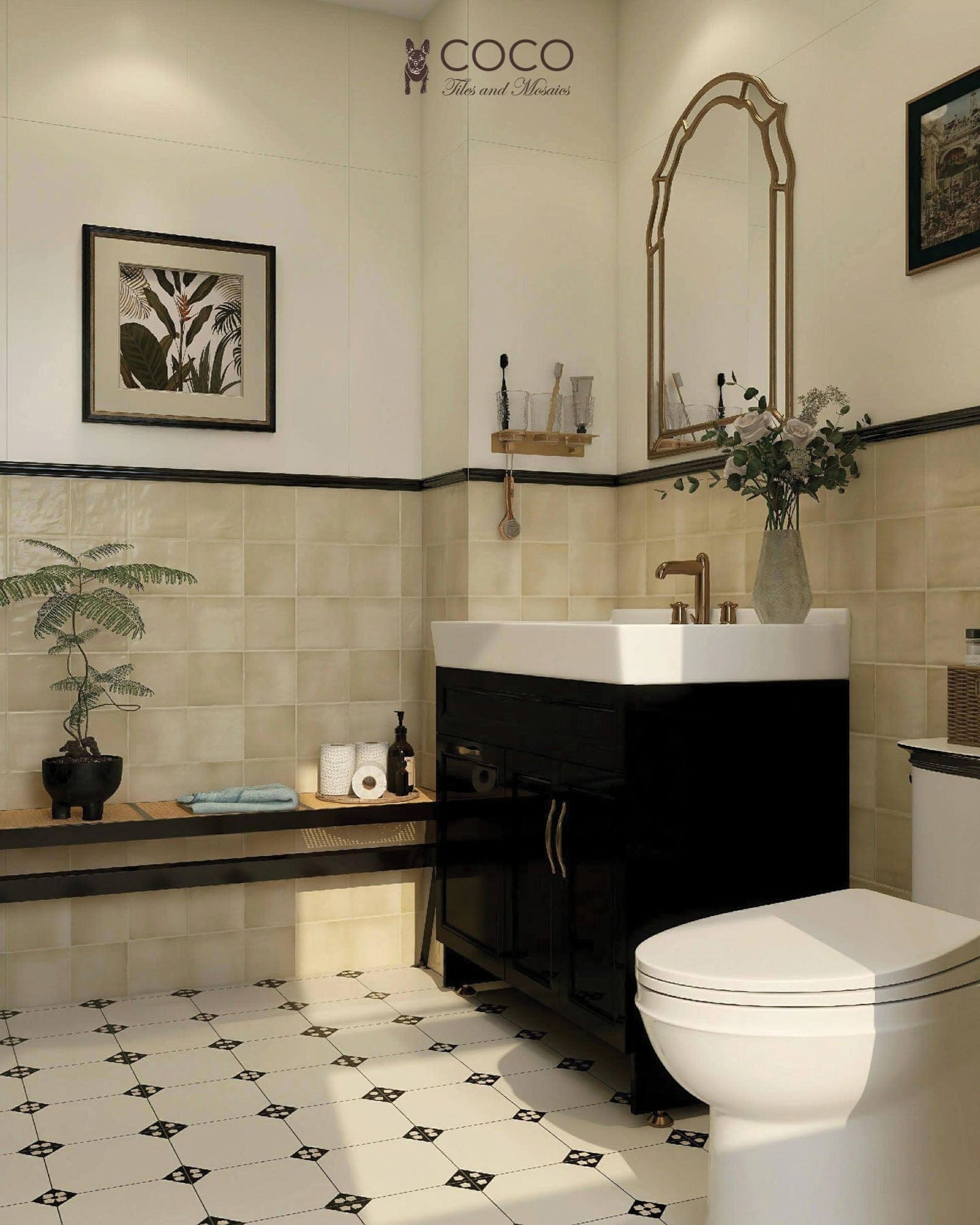 Moroccan Glaze Series - Sand Between Gloss 400x800mm Porcelain Tile