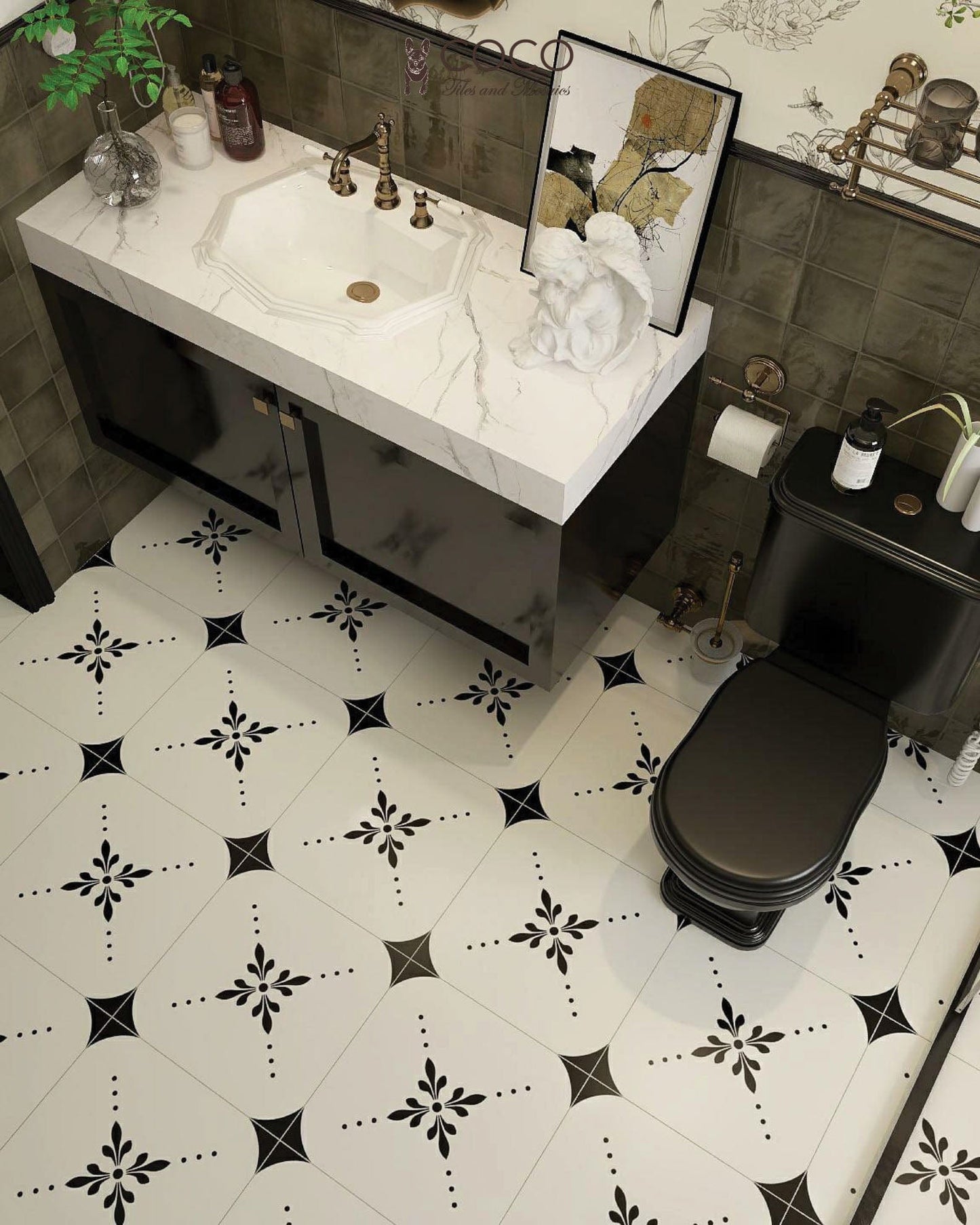 Moroccan Glaze Series - Between Smoke Gloss 400x800mm Porcelain Tile