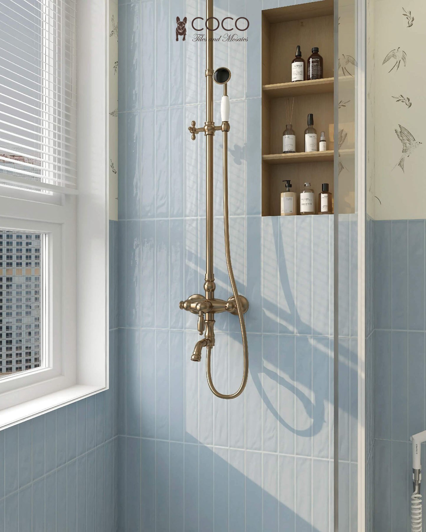 Coastline Series - Boardwalk Tide Gloss 400x800mm Porcelain Tile