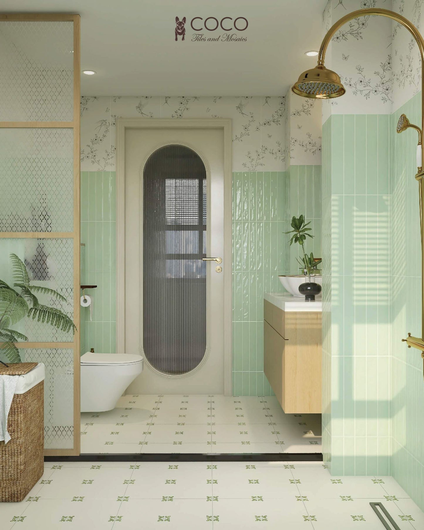 Coastline Series - Boardwalk Seagrass Gloss 400x800mm Porcelain Tile