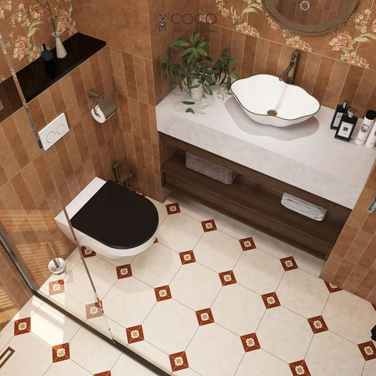 Modern Monochrome Series - Amber Lace Matte 300x300mm Porcelain Tile