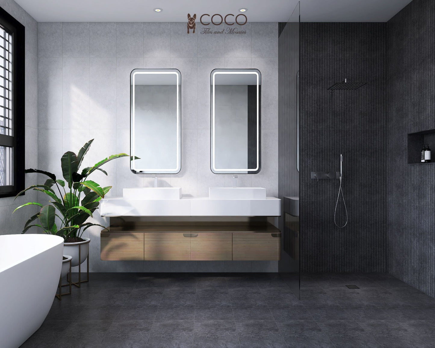 Zen Series - Light Grey Matte 300x800mm Porcelain Tile