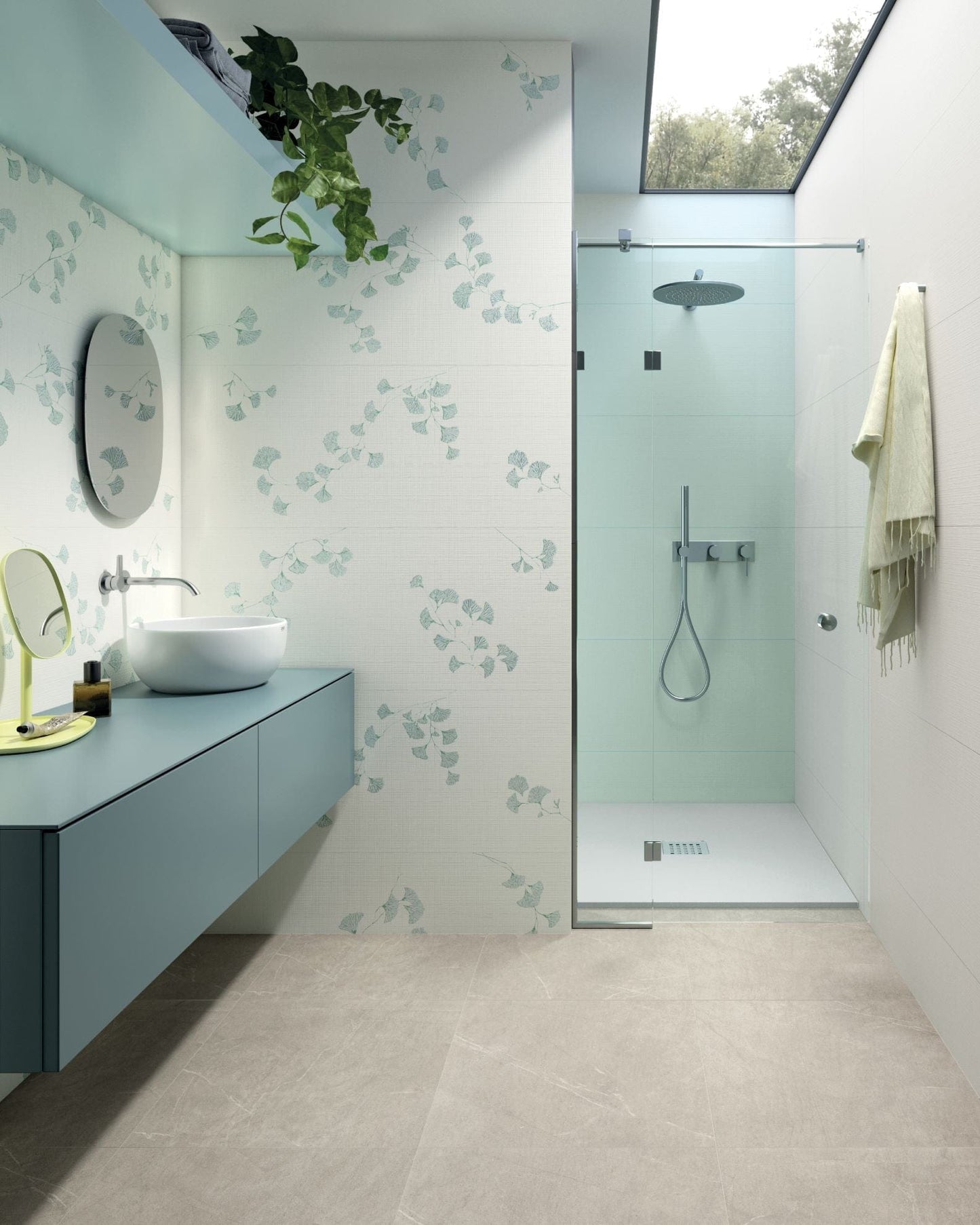 Babylon Series - White Embossed Matte 500x1200mm Ceramic Tile