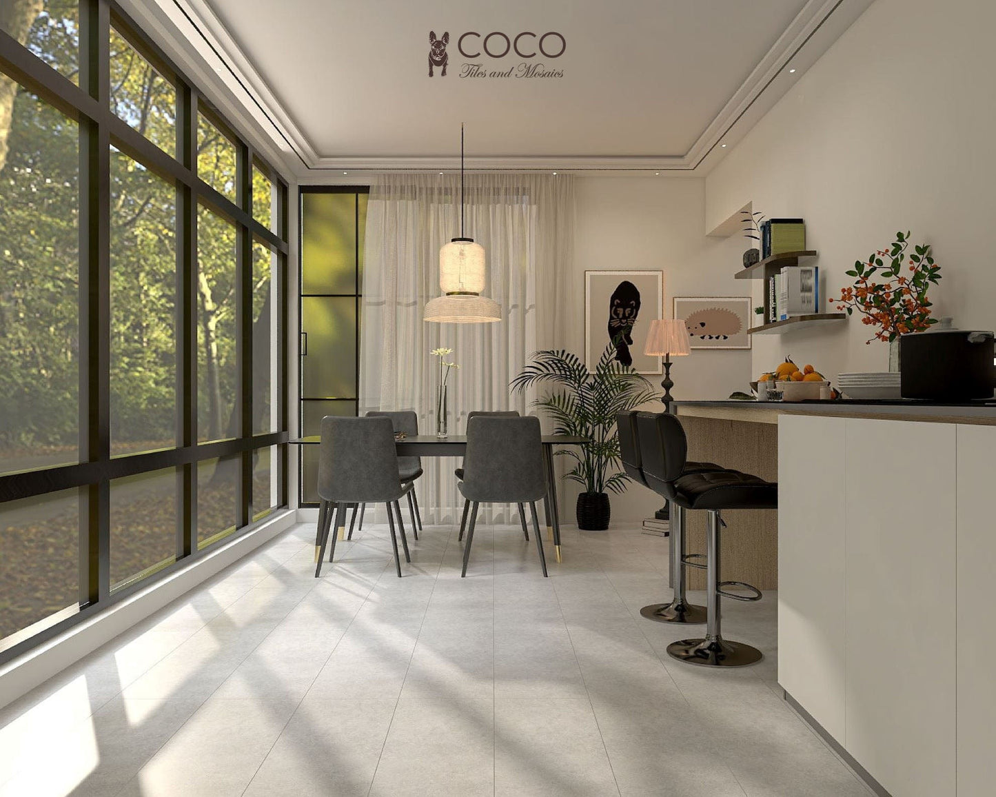 Zen Series - Light Grey Matte 300x800mm Porcelain Tile