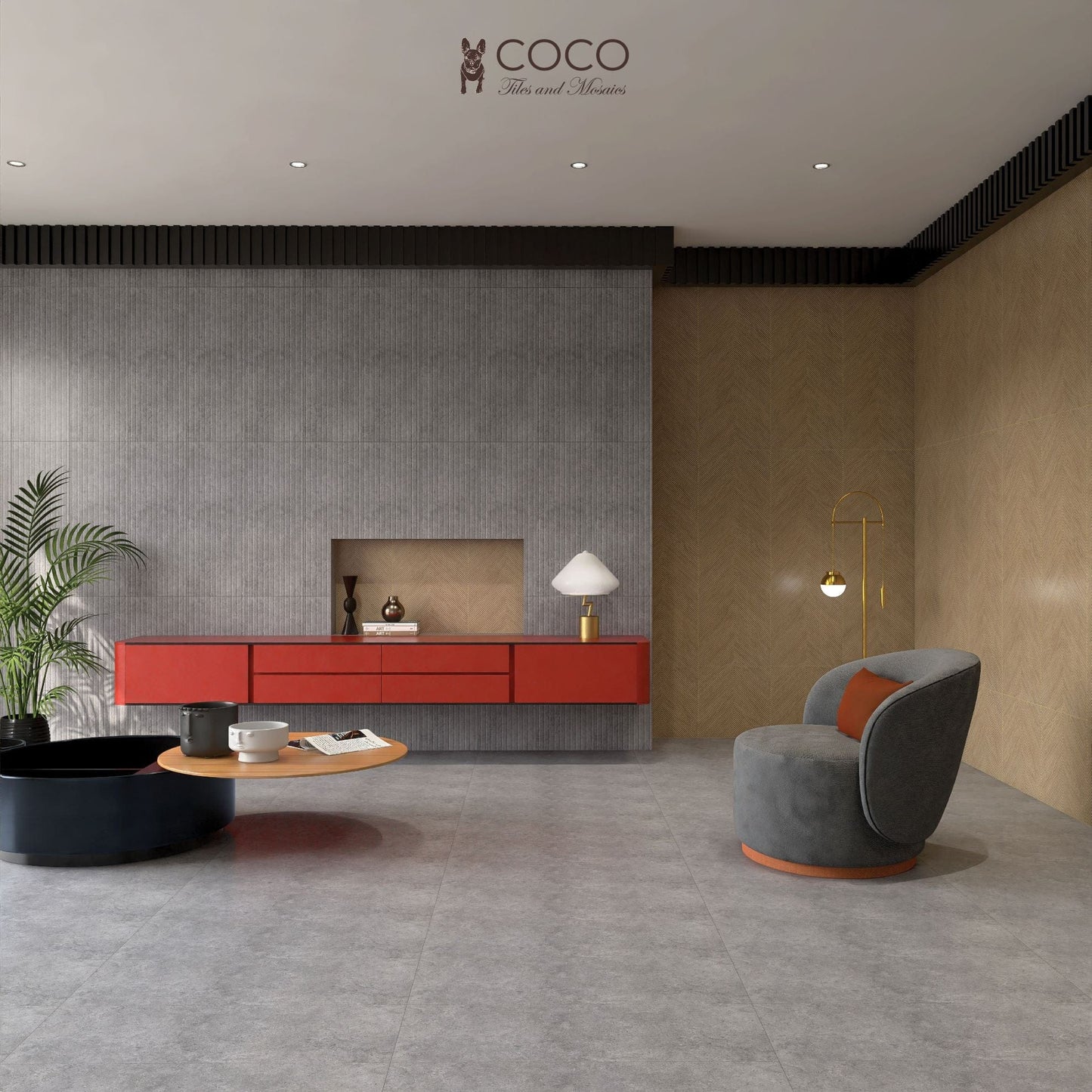 Zen Series - Grey Swirls Matte 300x800mm Porcelain Tile