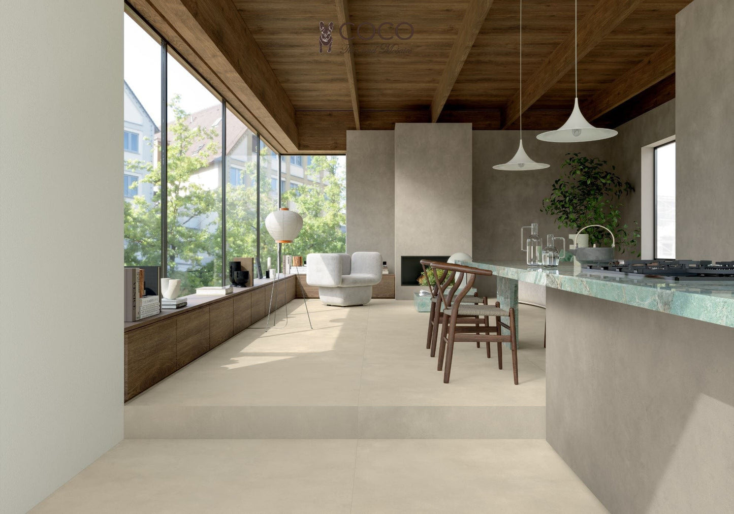 Dune Series - Tufo Textured 20mm Thickness 1200x1200mm Porcelain Tile