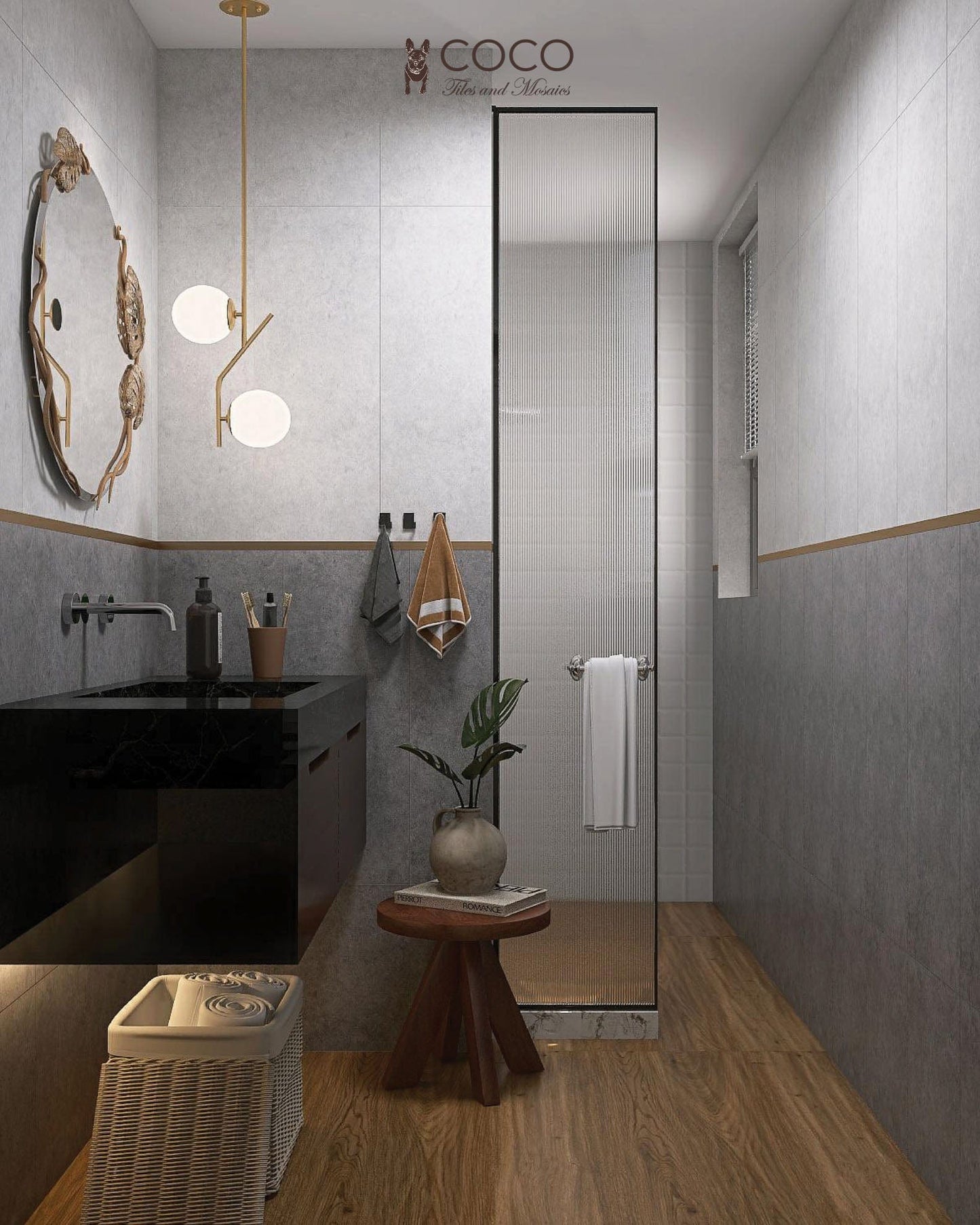 Zen Series - Grey Matte 300x800mm Porcelain Tile