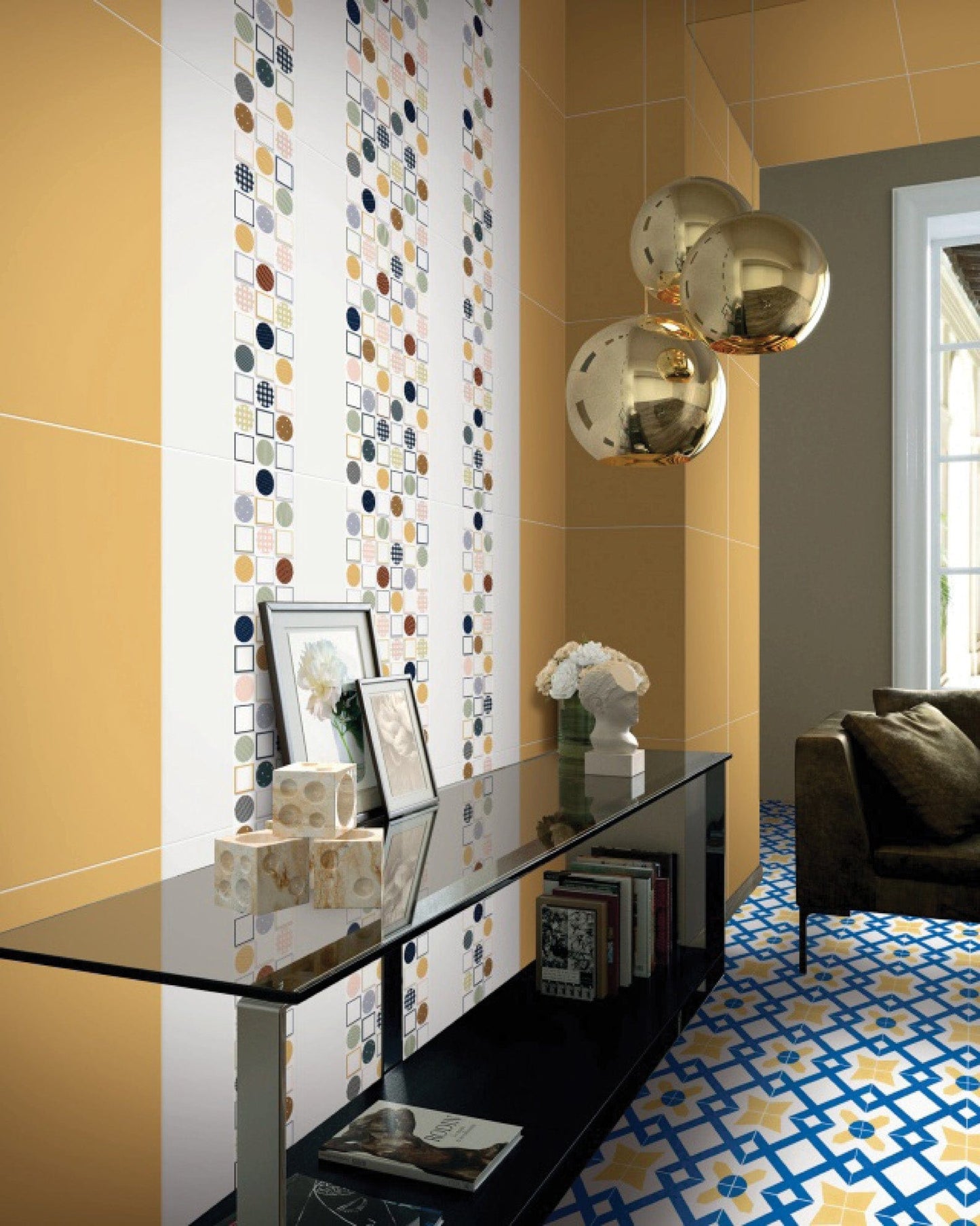 Artist's Palette Series - Canary Yellow Satin 300x600mm Ceramic Tile