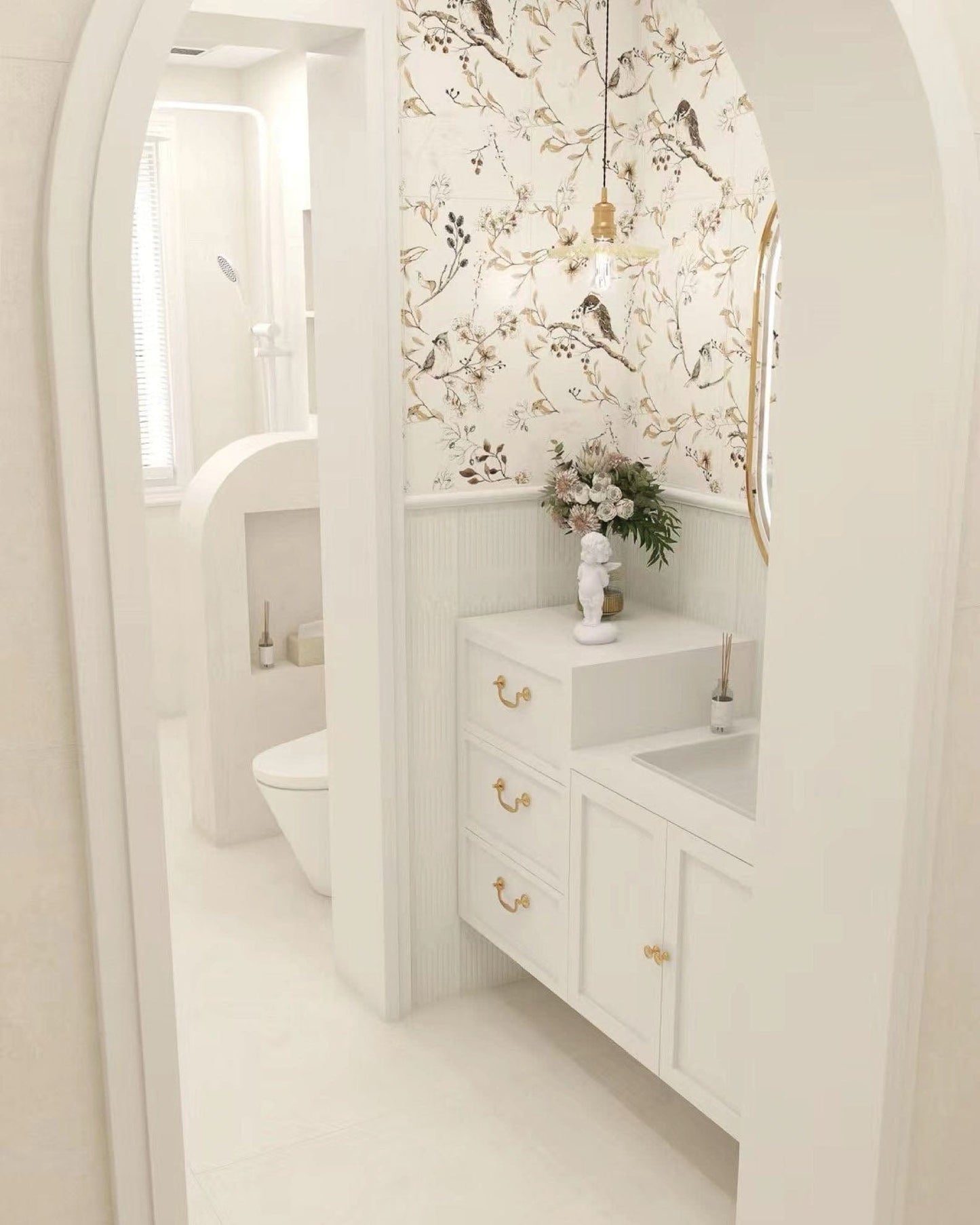 Coastal Colour Palette Series - Earth Tones White Blush Satin 400x800mm Ceramic Tile