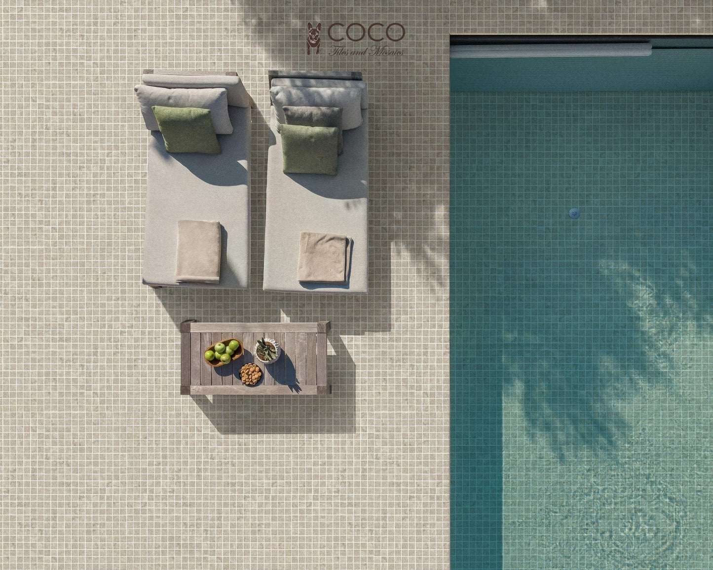 Hidden Gem Series - Chalk Naturale Matte 48x48mm Mosaic Tile
