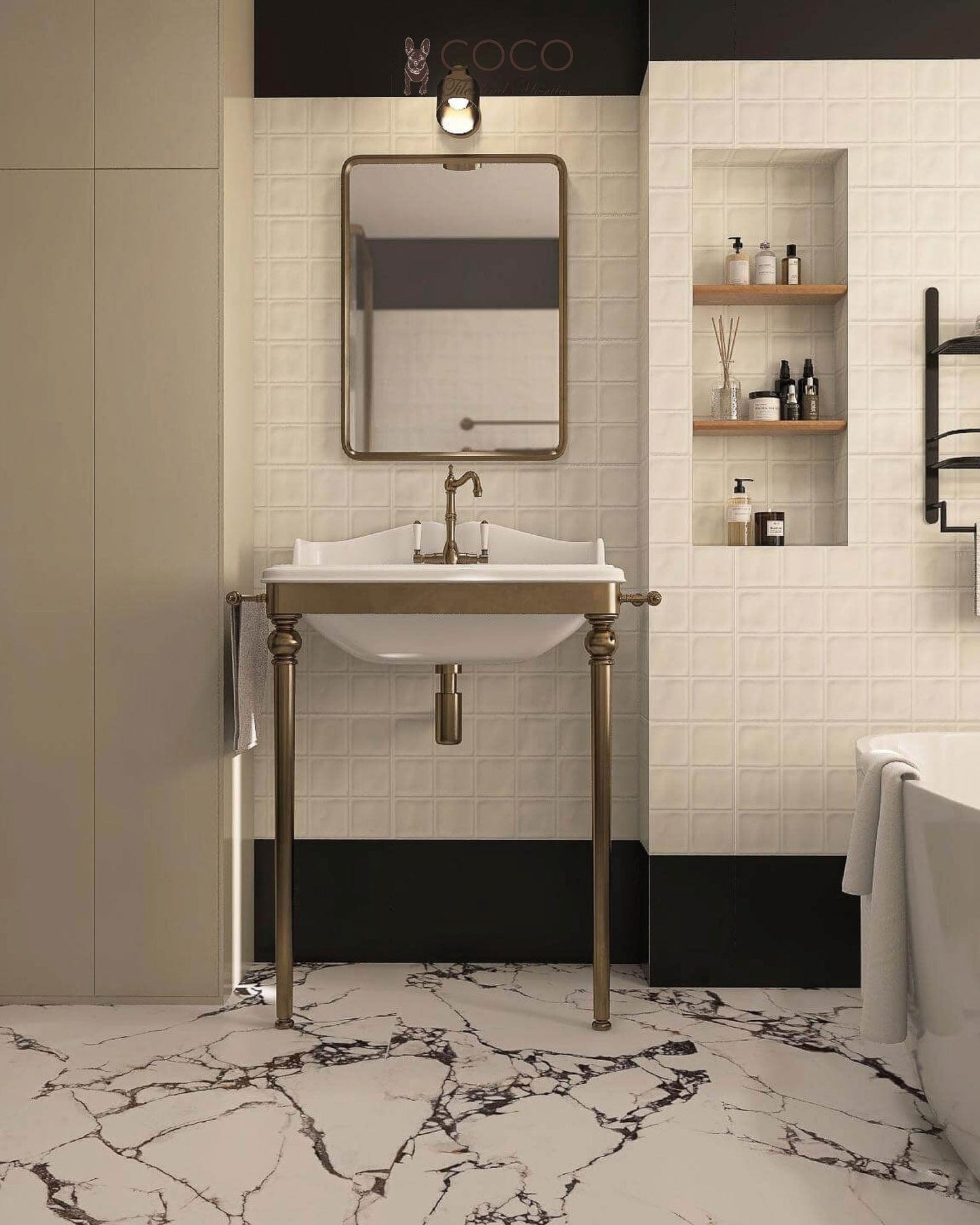 Stellar Veins Series - Burgundy Storm Satin 600x1200mm Porcelain Tile