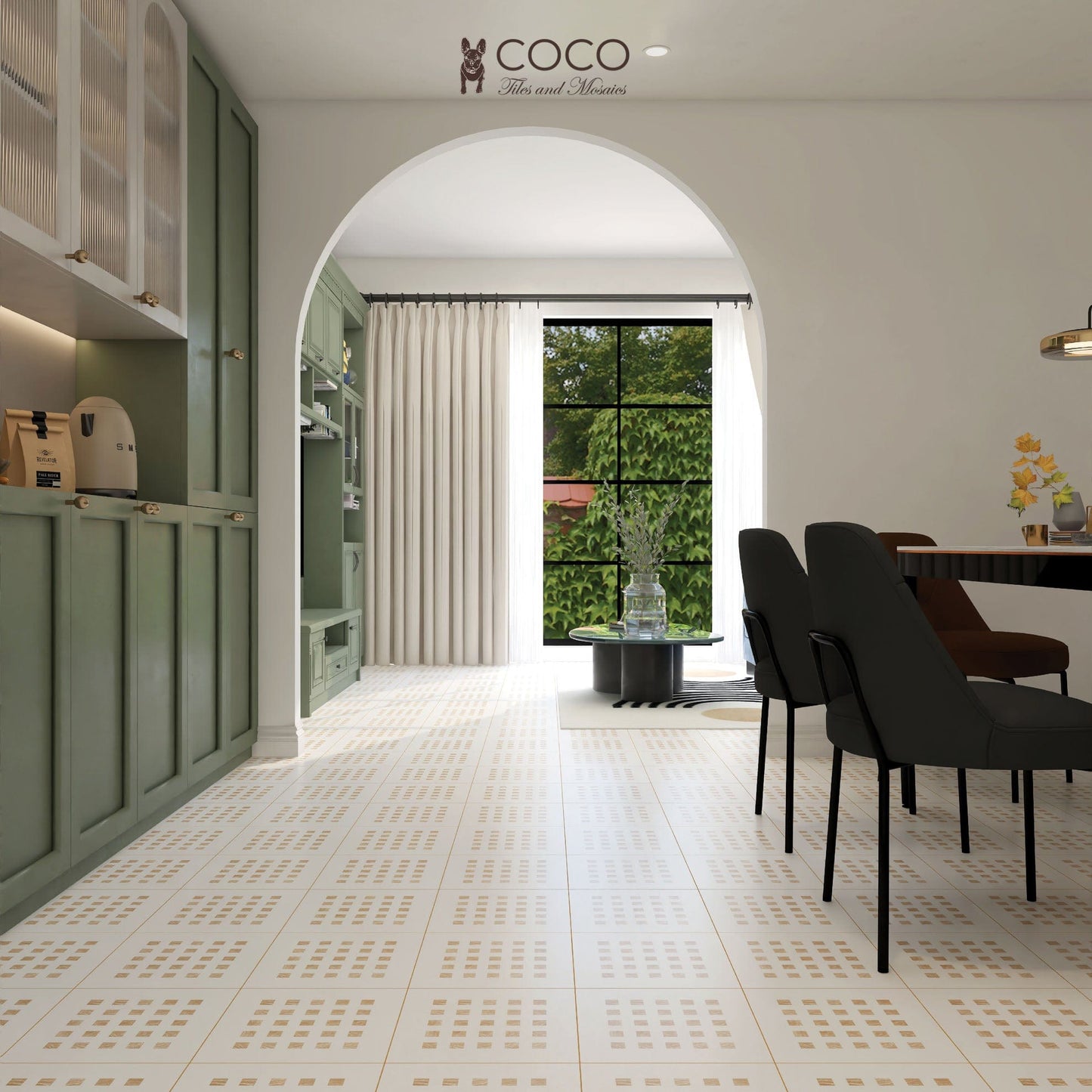 Geometry Bohemian Series - Natural Order Satin 300x300mm Porcelain Tile