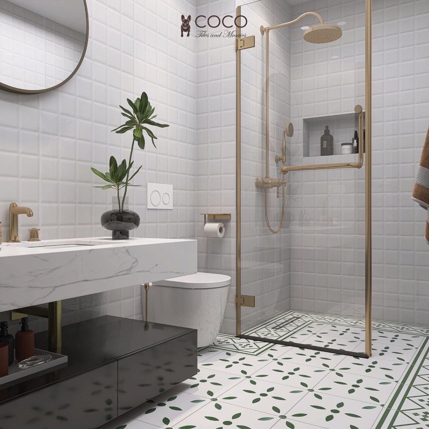 Green Magic Series - Orion Satin 300x300mm Ceramic Tile