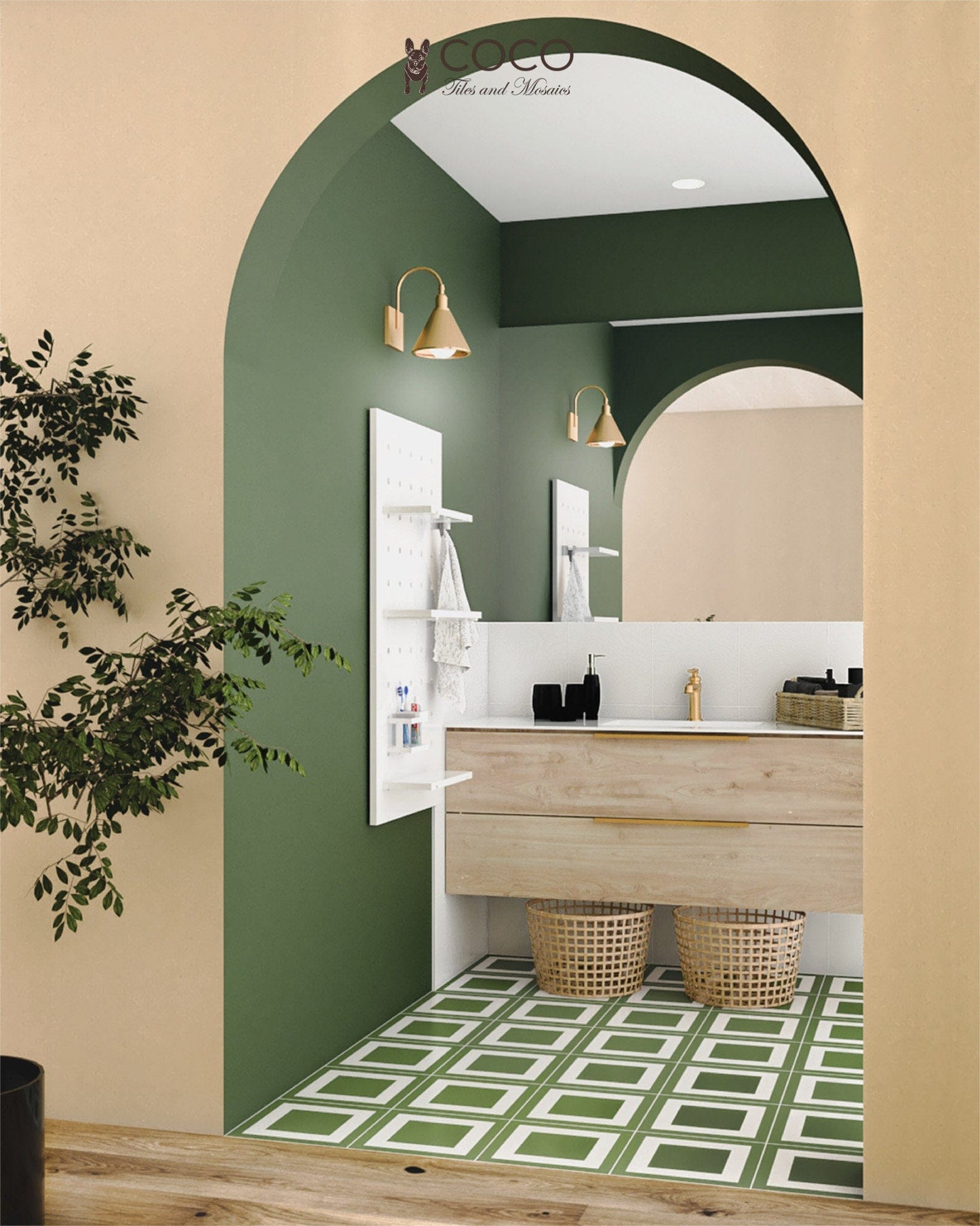 Checkerboard Series - CoCo's White Satin 300x300mm Porcelain Tile