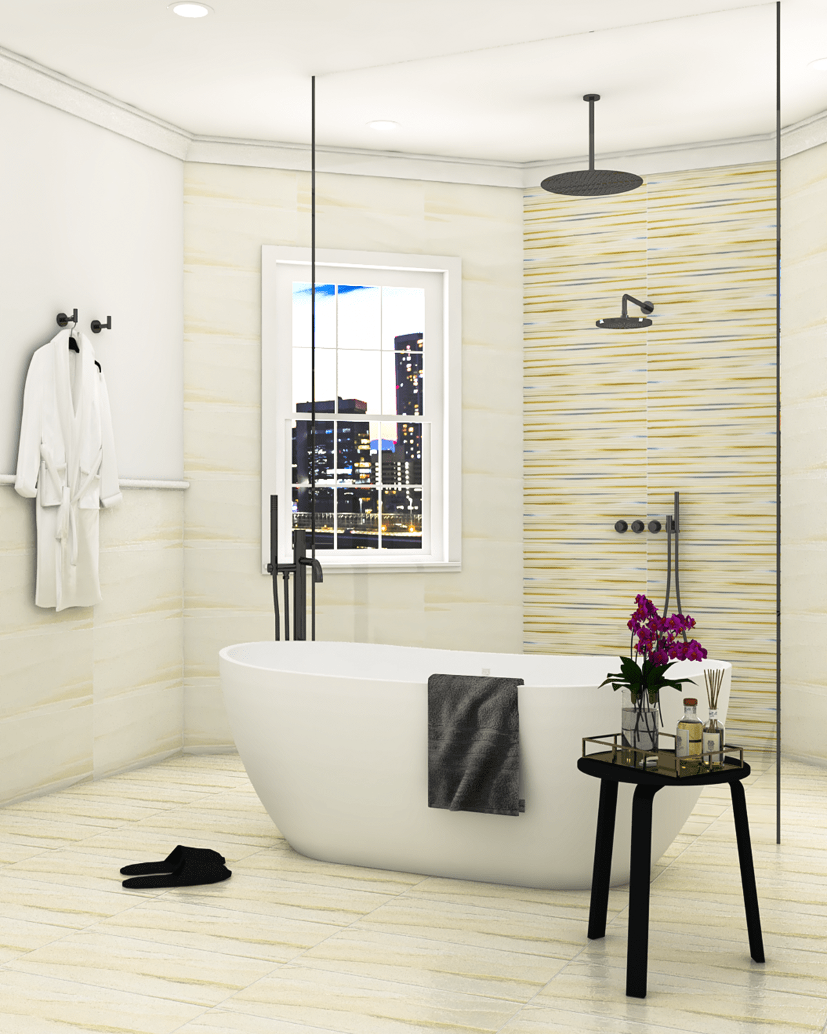 Allegra Series - Polar Bear Satin 300x600mm Ceramic Tile