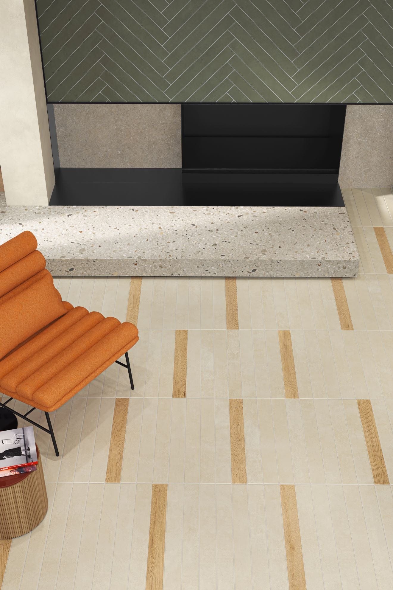 Driftboard Shore Series - Sandy Shore Matte 75x600mm Porcelain Tile