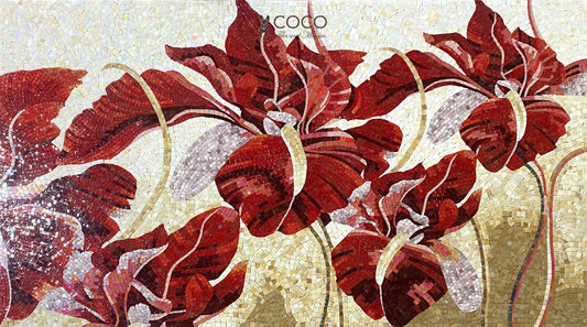 Flames of Nature Mosaic Art