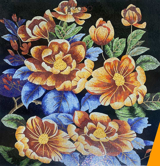 Midnight Garden Glass Mosaic