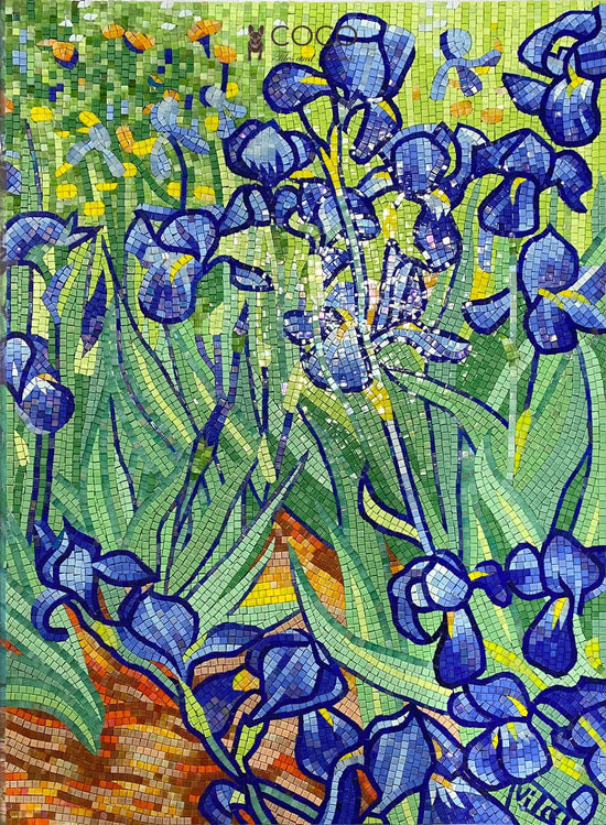 Floral Impression Mosaic Tile