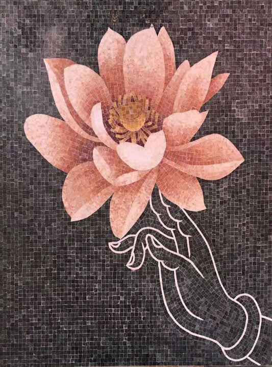 Enlightened Touch (A) Stone Mosaic Art