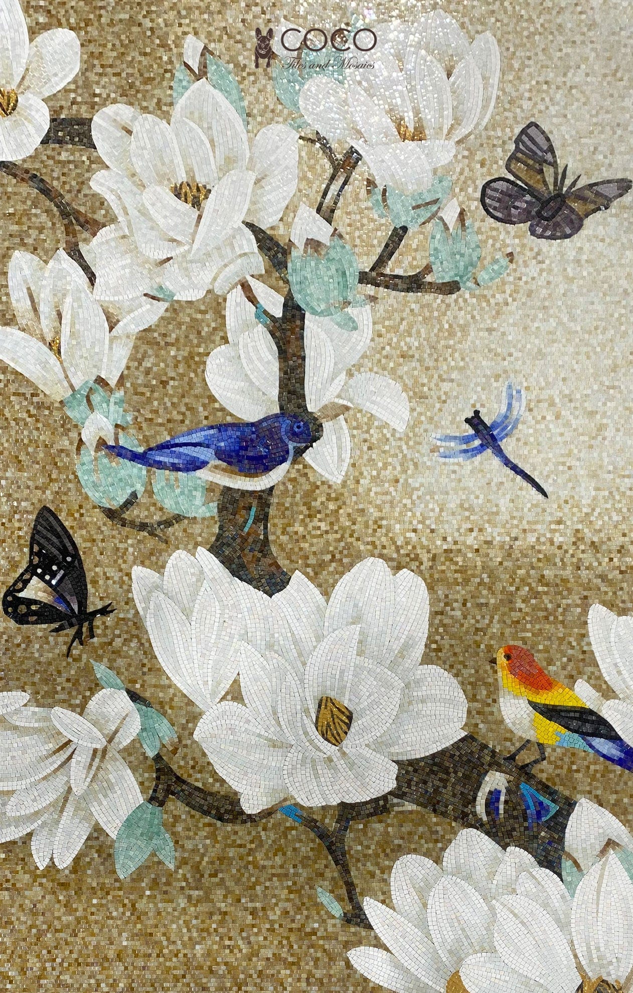 Magnolia Mingle Mosaic Art