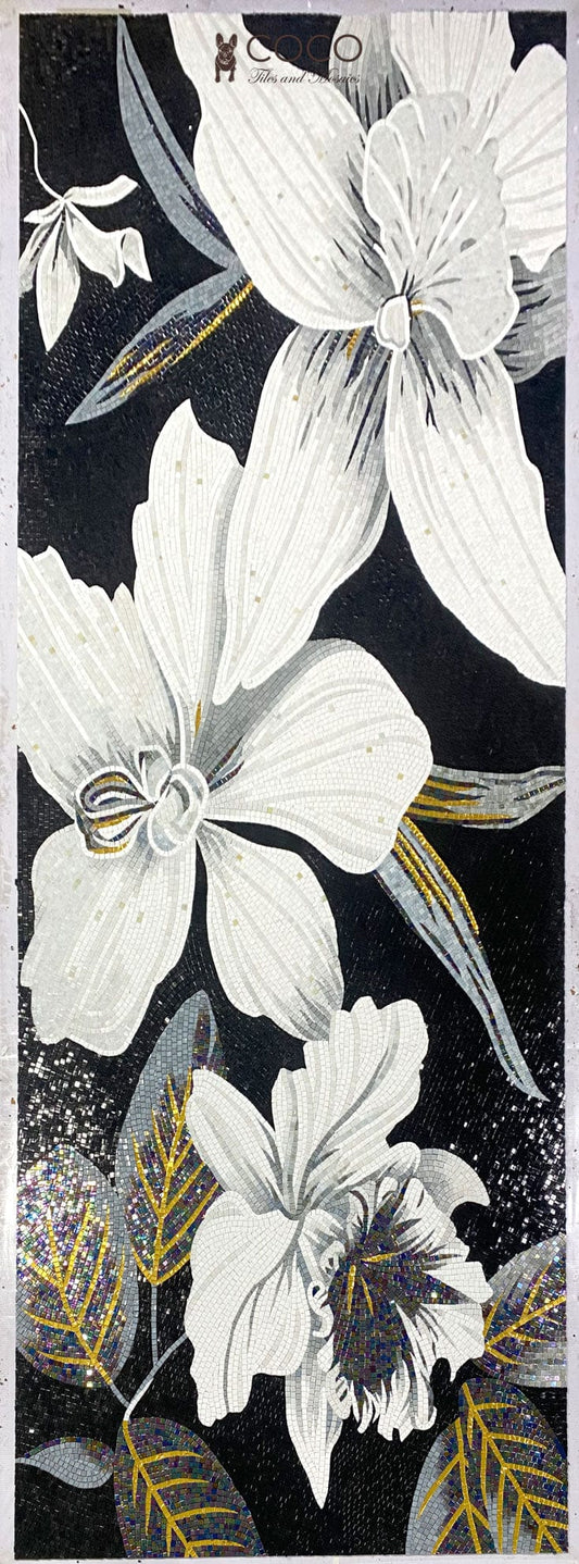 Moonlit Magnolia Mirage Artistic Mosaic