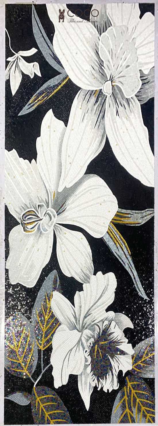 Moonlit Magnolia Mirage Artistic Mosaic