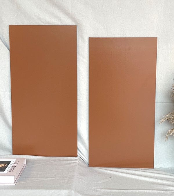 Earth Tone Colour Palette Series - Terra Cotta Clay Satin 300x600mm Ceramic Tile