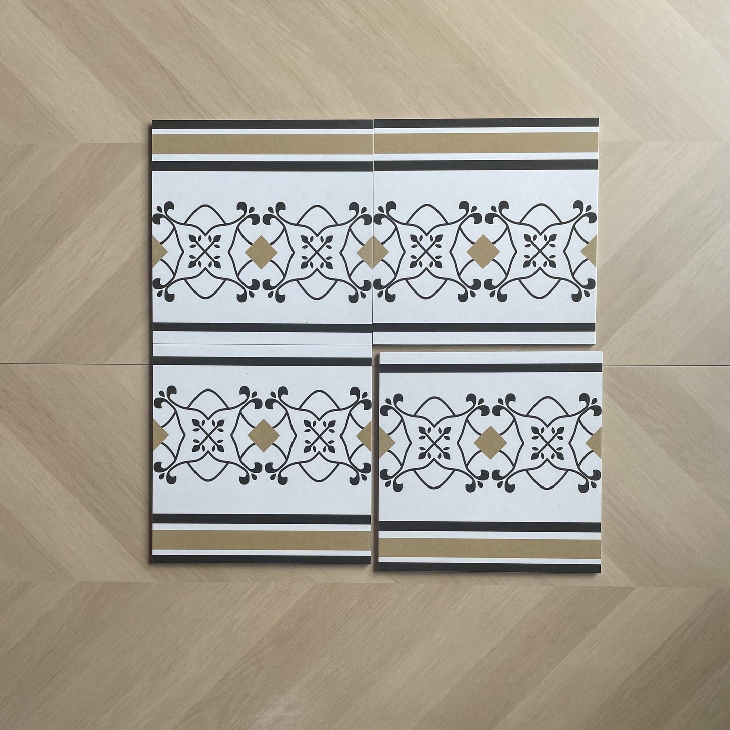 Cnr & Brd Series - Missing Piece Satin (Border) 300x300mm Ceramic Tile