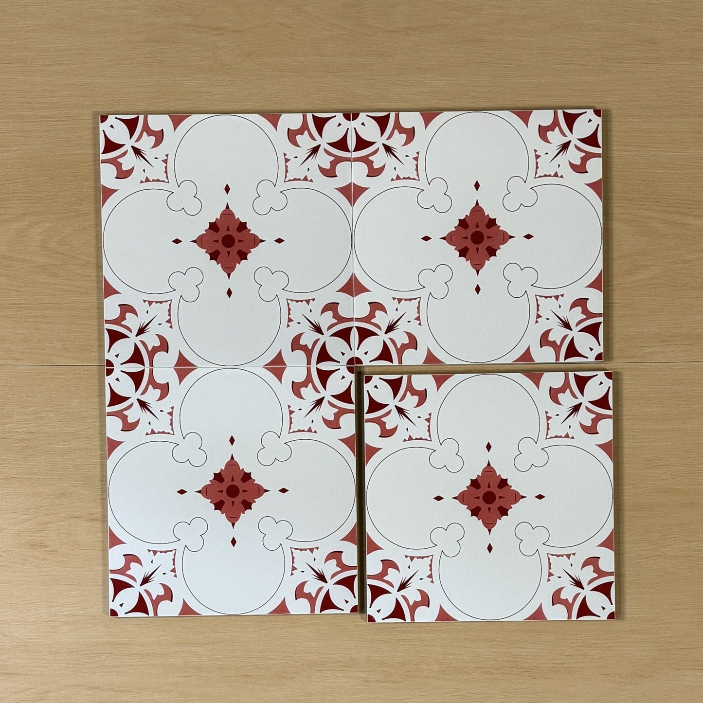 Forever Classic Series - Fairytale Red Satin 300x300mm Ceramic Tile