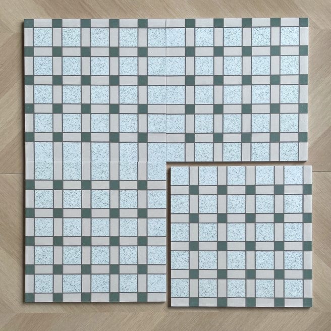 Retro Metro Series - Yesterday (Green) Satin 300x300mm Ceramic Tile