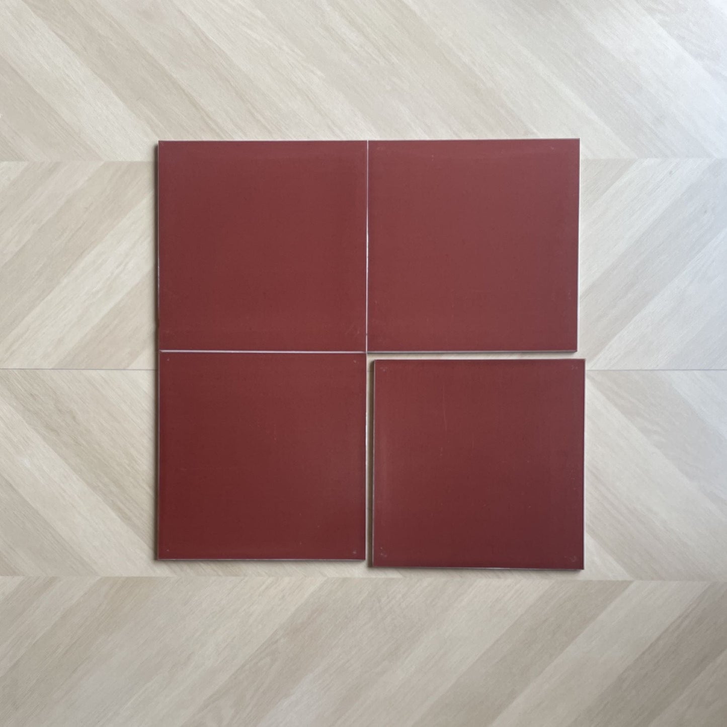 Little Lady Series - Red Dress Satin 300x300mm Ceramic Tile