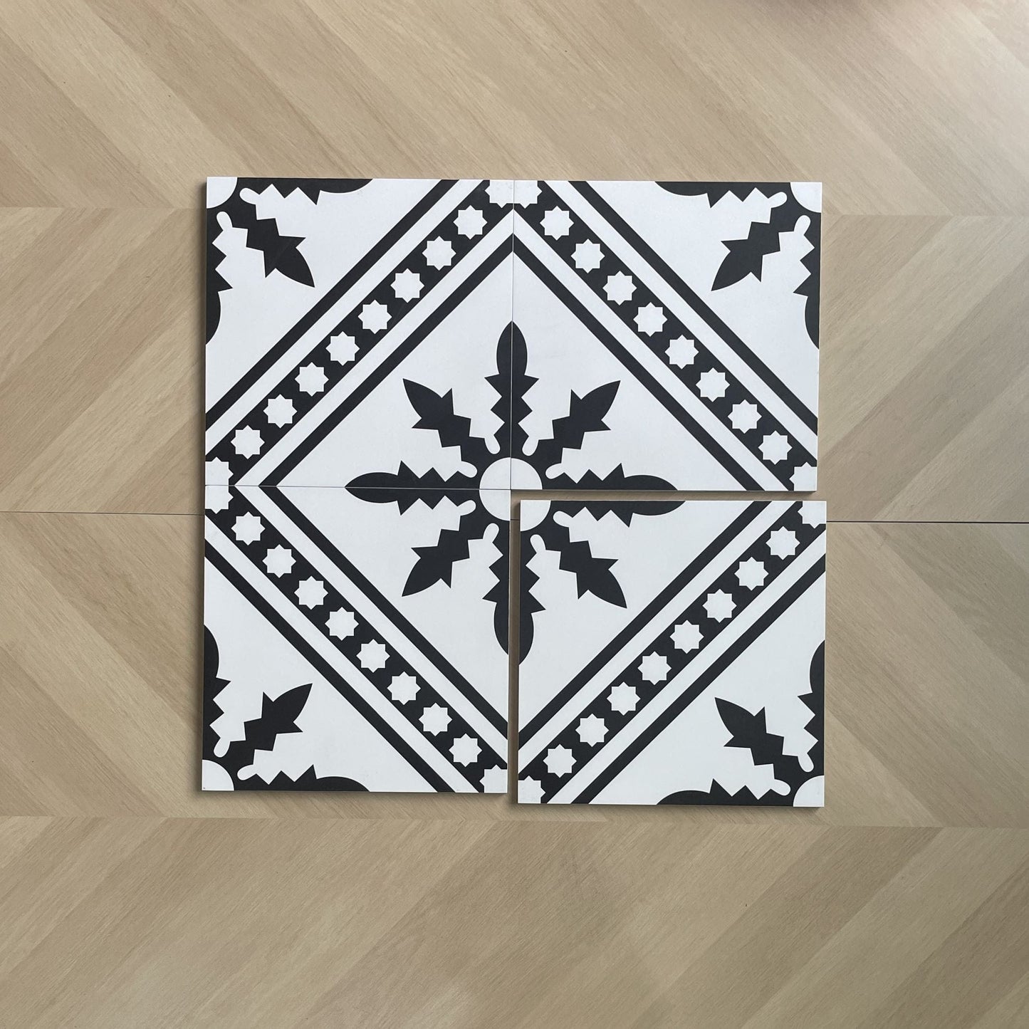 Forever Classic Series - Illustration Dark Magic Satin 300x300mm Ceramic Tile
