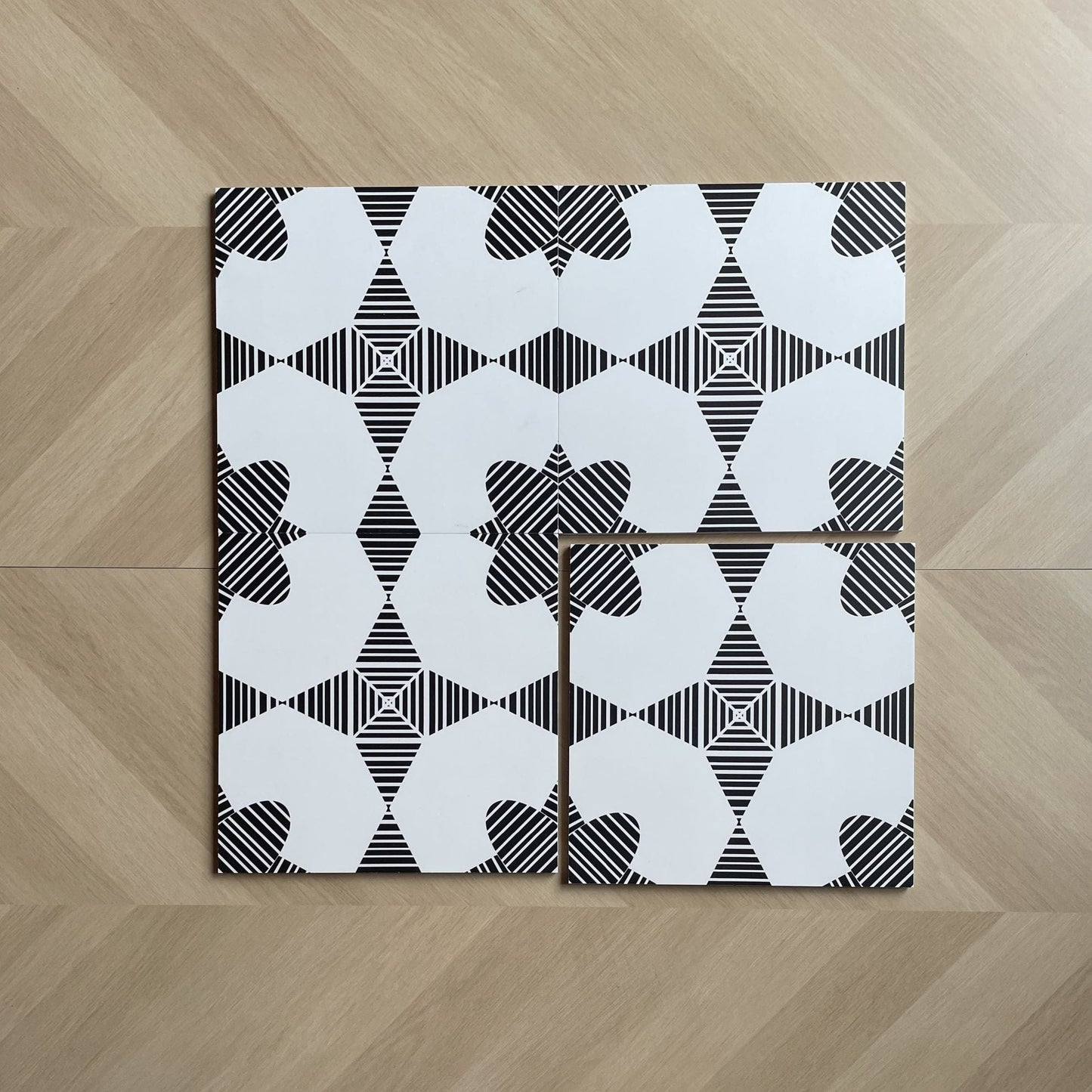 Geometry Bohemian Series - Illustration Nova Satin 300x300mm Ceramic Tile