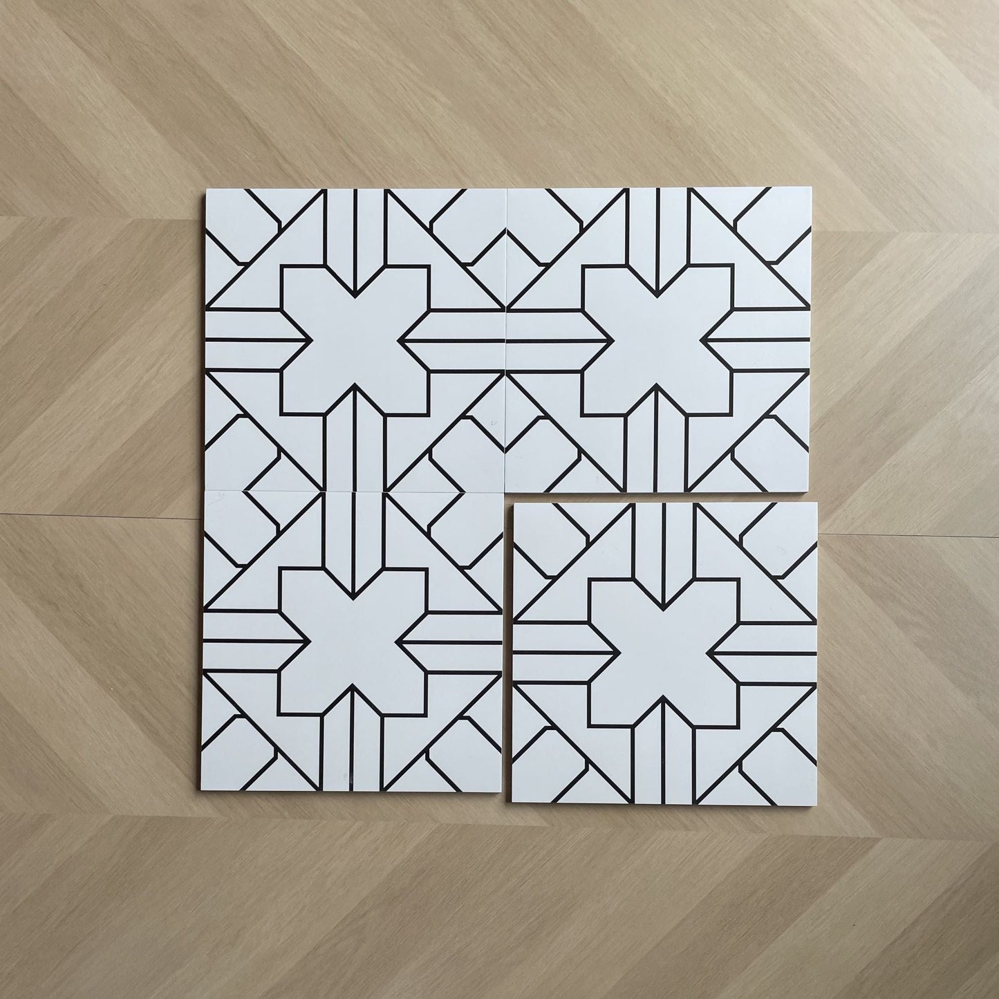 Geometry Bohemian Series - X Factor Satin 300x300mm Ceramic Tile