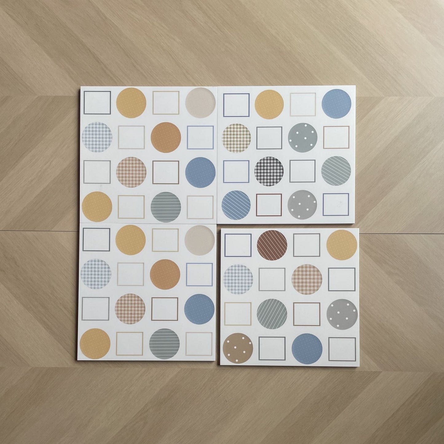 Geometry Bohemian Series - Magic Patch Satin 300x300mm Ceramic Tile