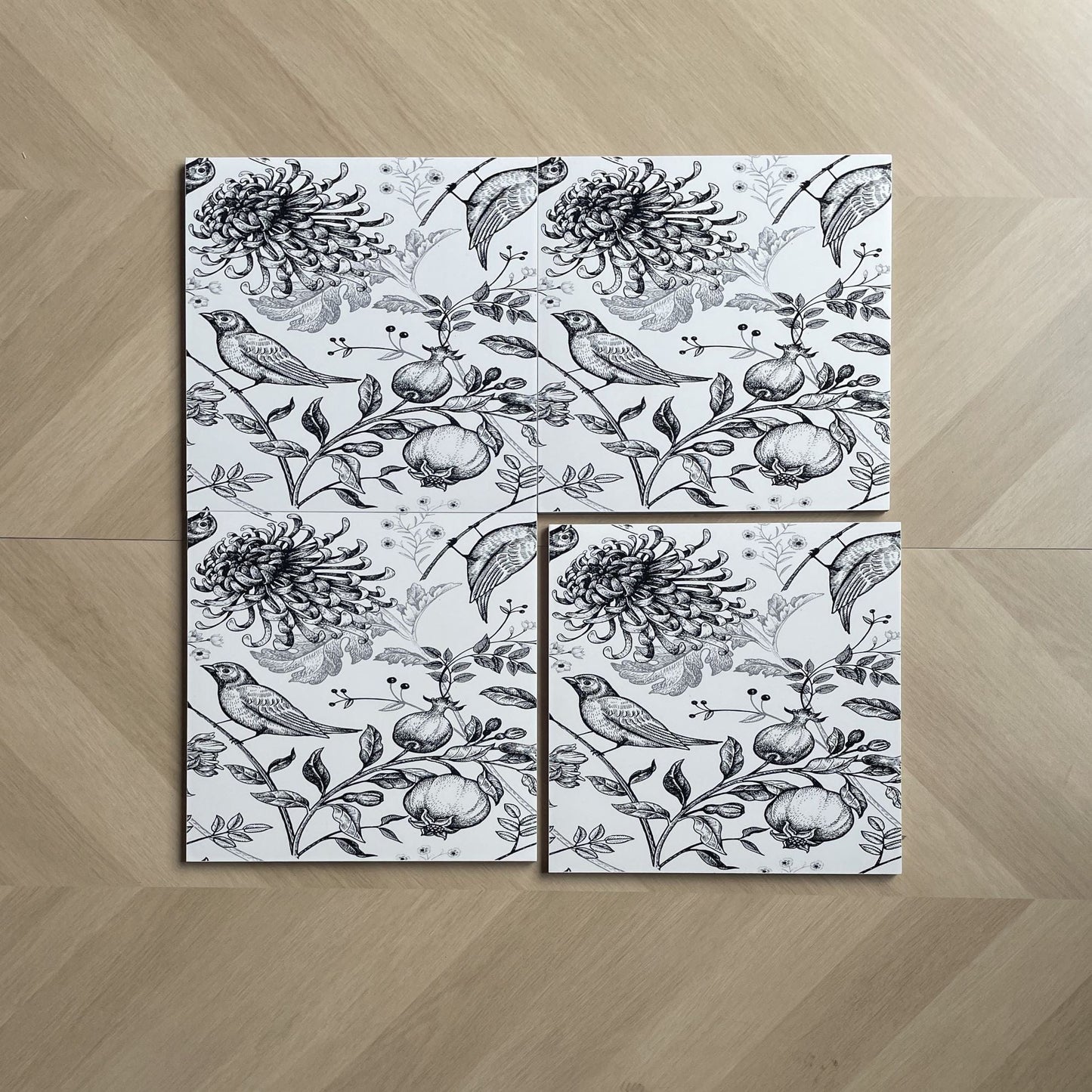Red Room Series - Bird of Space Satin 300x300mm Ceramic Tile