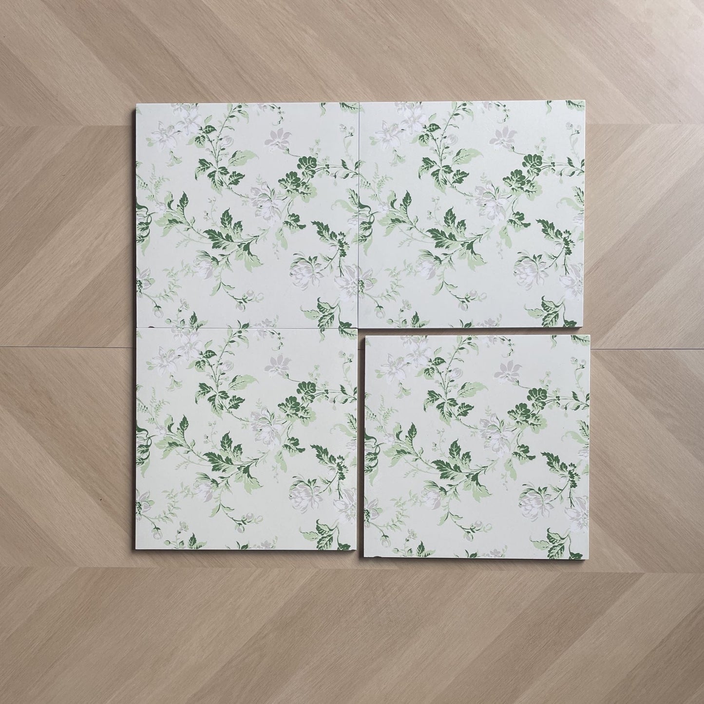 Red Room Series - Garden Party Satin 300x300mm Ceramic Tile