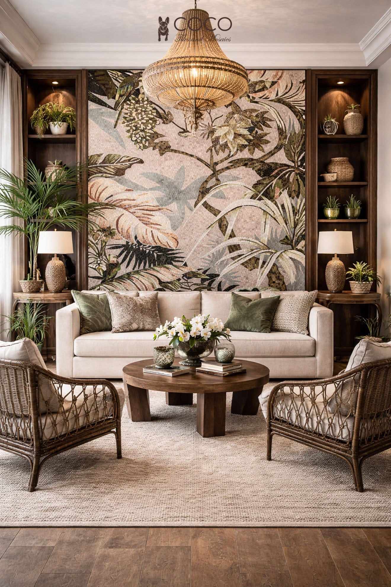 Dusky Canopy Mosaic Wall